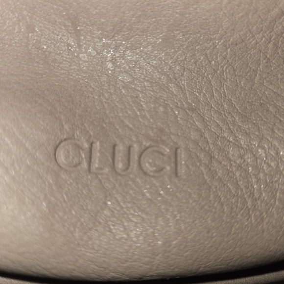 Gluci Taupe Leather Handbag - Picture 1 of 4